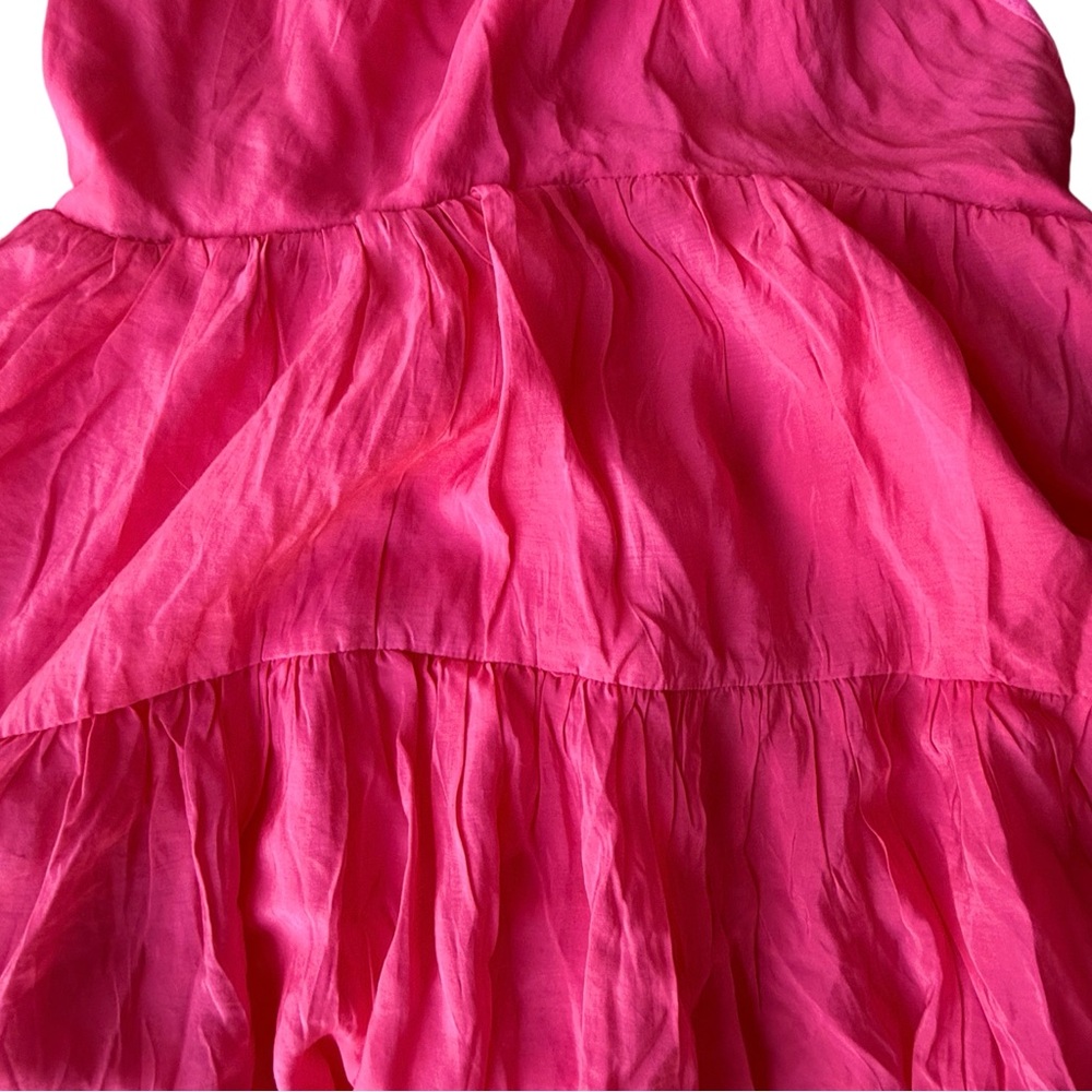 Pink Ruffle Halter Dress - Picture 2 of 9